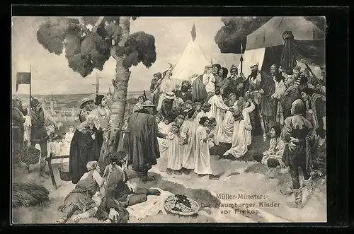 AK Naumburg / Saale, Naumburger Kinder vor Prokop