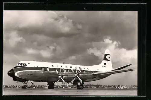 AK Flugzeug der Lufthansa Viscount 814