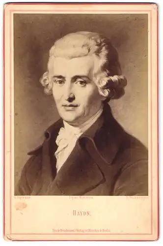 Fotografie Friedr. Bruckmann, München, Portrait Jospeh Haydn