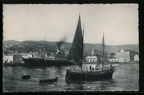 AK Trieste, Panorama dal mare