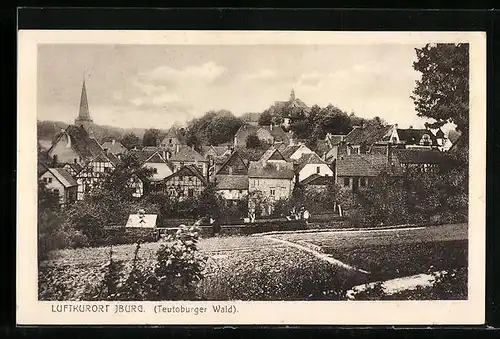 AK Iburg /Teutoburger Wald, Ortsansicht vom Waldrand