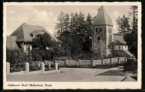 AK Rodt b. Müllenbach, Partie an der Kirche