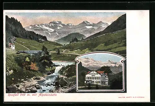 AK Rossfall, Hotel, Bes.: J. Wikle, Alpsteinkette