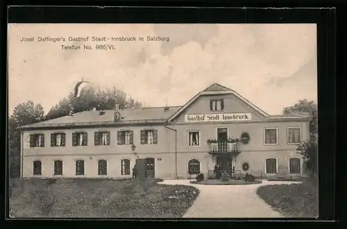 AK Salzburg, Josef Daffingers Gasthof Stadt Innsbruck