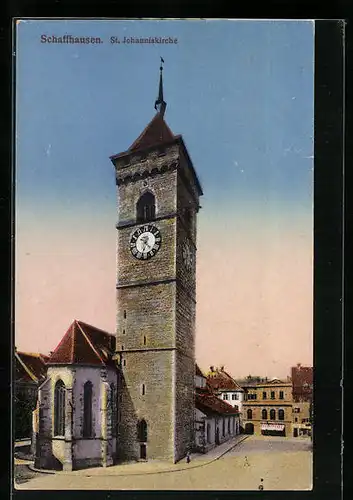 AK Schaffhausen, Partie an der St. Johanniskirche