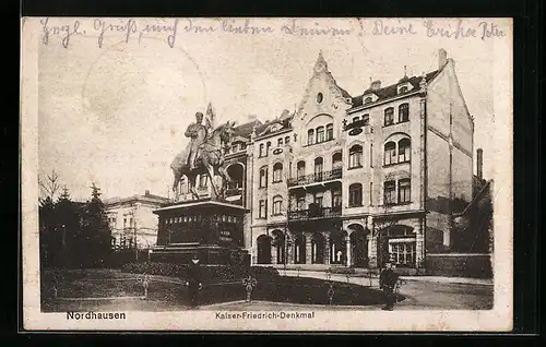 AK Nordhausen, Kaiser-Friedrich-Denkmal