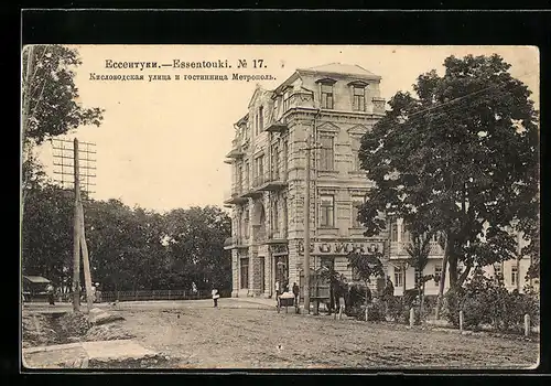 AK Essentouki, Strassenpartie mit prächtigem Gebäude