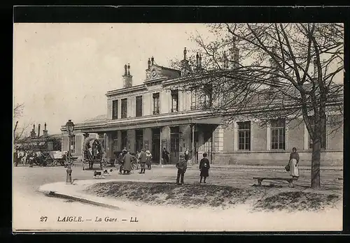 AK Laigle, La Gare, Bahnhof