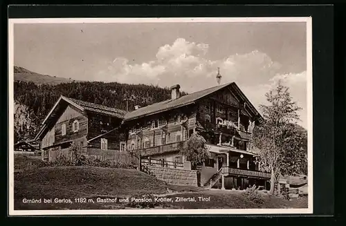 AK Gerlos /Zillertal, Gasthof und Pension Kröller in Gmünd