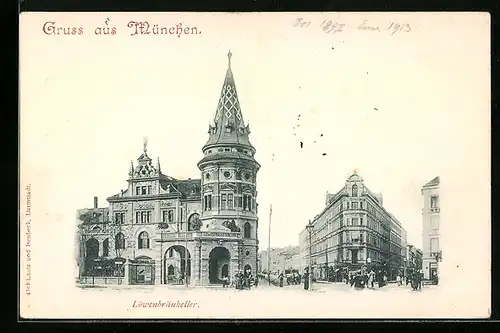 AK München, Löwenbräu-Keller, Aussenansicht