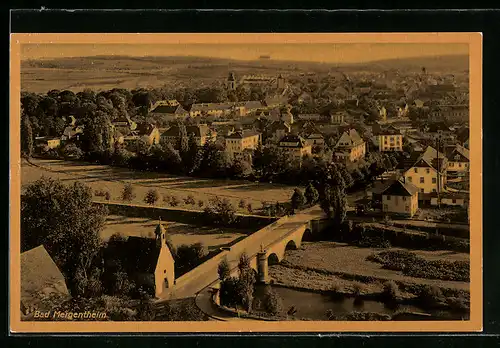 AK Bad Mergentheim, Blick auf die Brücke in die Stadt