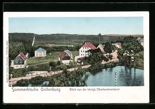 AK Grillenburg, Blick von der königl. Oberforstmeisterei