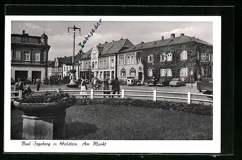 AK Bad Segeberg in Holstein, Partie am Markt