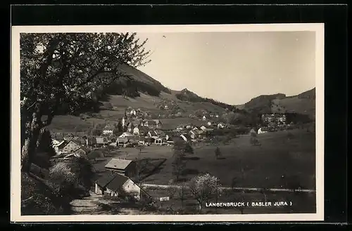 AK Langenbruck, Totalansicht aus der Vogelschau