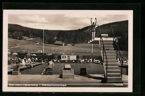 AK Steinbach-Hallenberg, Sprungturm im Waldschwimmbad