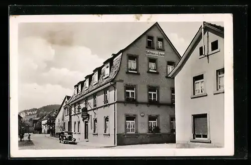 AK Hainstadt b. Erbach, Gasthaus und Pension zum Löwen