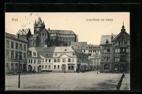 AK Diez, Unter-Markt mit Schloss