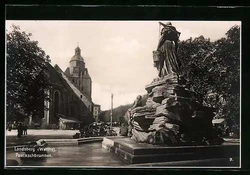 AK Landsberg / Gorzow Wlkp, Pauckschbrunnen