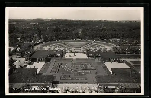 AK Essen, Gruga-Park, Blick vom Grugaturm