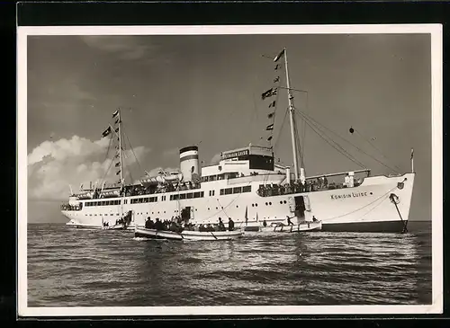 AK Passagierschiff MS Königin Luise mit Beibooten