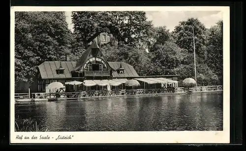 AK Hof /Saale, Gasthaus am Eisteich