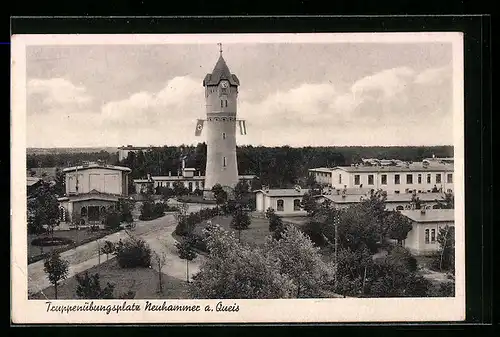 AK Neuhammer a. Queis, Truppenübungsplatz, Turm mit 