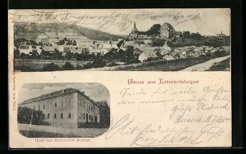 AK Katzenelnbogen, Hôtel und Bierbrauerei Bremser