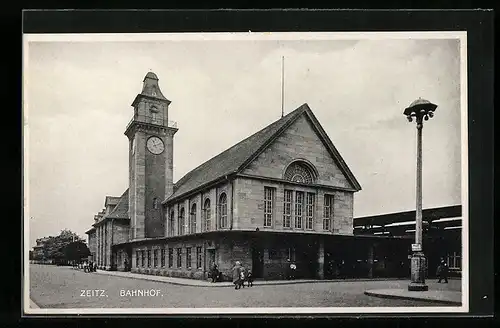 AK Zeitz, Sicht zum Bahnhof