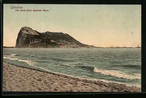 AK Gibraltar, The Rock from Spanish Shore