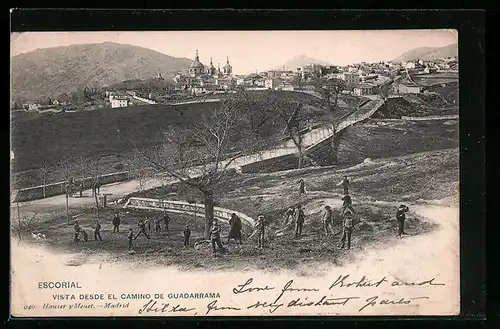 AK Escorial, Vista desde el Camino de Guadarrama