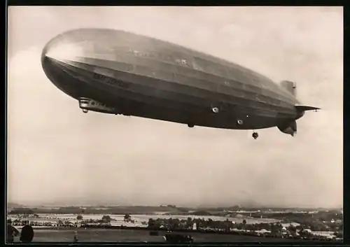 AK Luftschiff LZ 127 Graf Zeppelin auf seinem Deutschlandflug