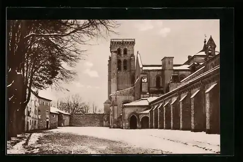 AK Burgos, Kathedrale im Winter