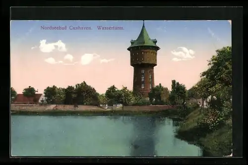 AK Cuxhaven, Nordseebad, Wasserturm