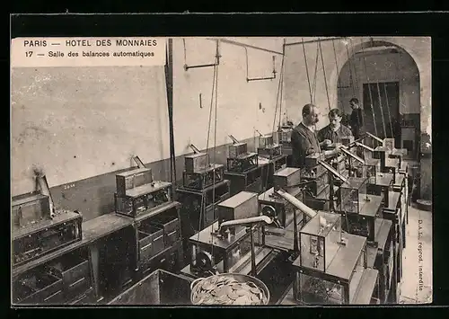 AK Paris, Hotel des Monnaies - Salle des balances automatiques