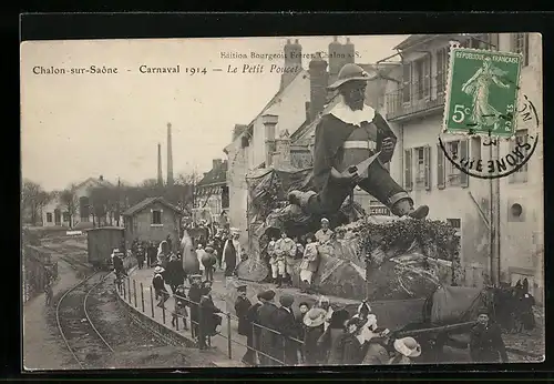 AK Chalon-sur-Saône, Carnaval 1914, Le Petit Poucet, Fasching