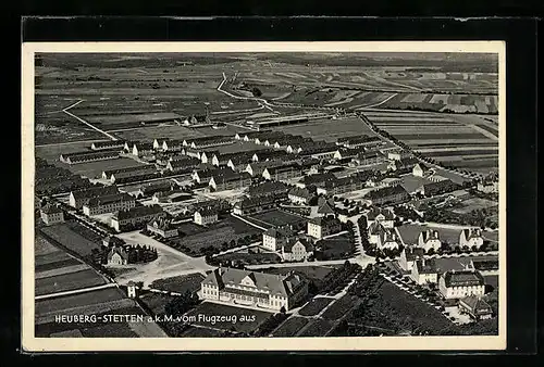 AK Heuberg-Stetten a.k.M., Generalansicht vom Flugzeug aus