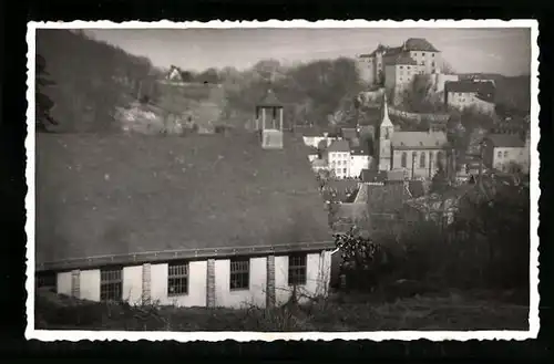 AK Blankenheim / Eifel, Teilansicht mit Kirche und Schloss