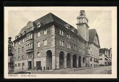 AK Ebingen, vor dem neuen Rathaus