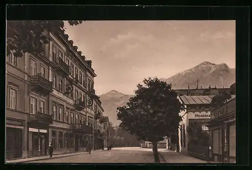 AK Bad Reichenhall, Kaiserplatz mit Zwiesel und Hohenstaufen