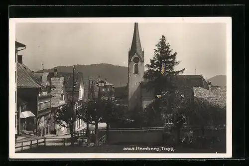 AK Hemberg, Teilansicht mit Kirche