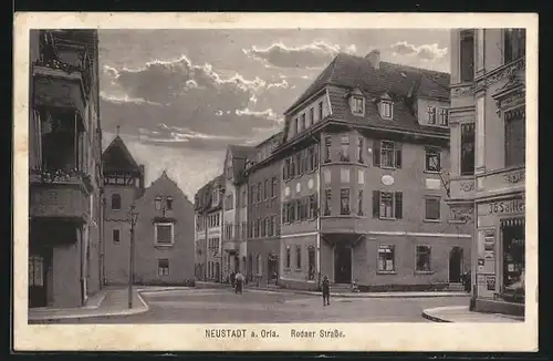 AK Neustadt a. Orla, Rodaer Strasse