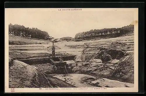 AK St-Ferréol, prés revel, Le bassin a sec, Steinbruch