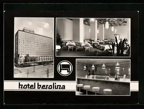 AK Berlin, Hotel Berolina mit Restaurant und Bar