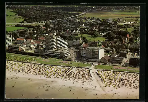 AK Cuxhaven-Duhnen, Teilansicht mit Strand