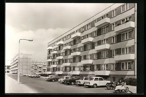 AK Wittenberge /Kr. Perleberg, Dr.-Allende-Viertel, Strassenpartie