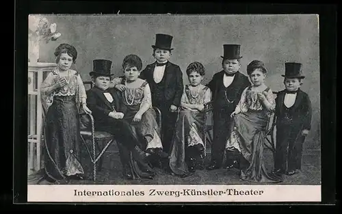 AK Internationales Zwerg-Künstler-Theater, Liliputaner