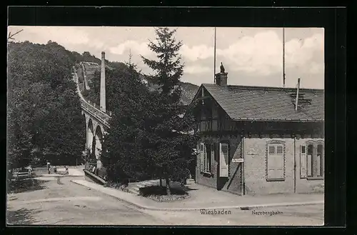 AK Wiesbaden, Station der Nerobergbahn