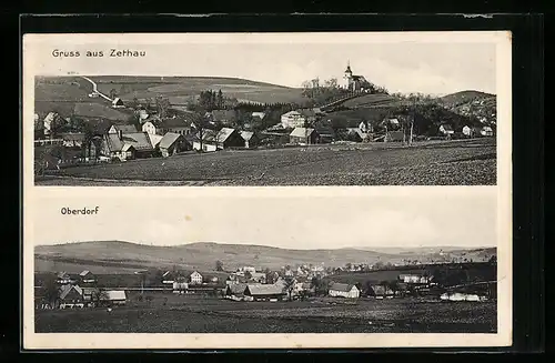 AK Zethau, Teilansicht, Oberdorf