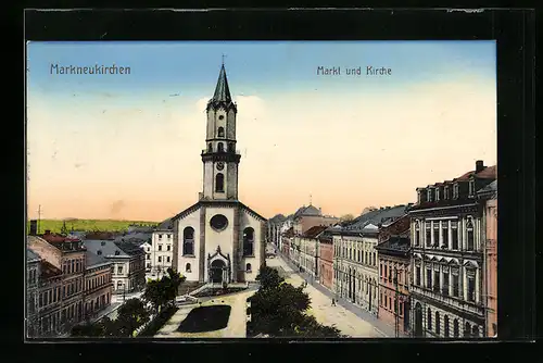 AK Markneukirchen, Markt und Kirche