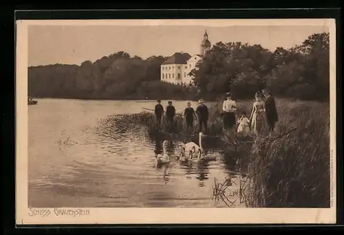 AK Grauenstein, Partie am Schloss